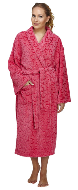 shawl_fleece_heart_design_bathrobe